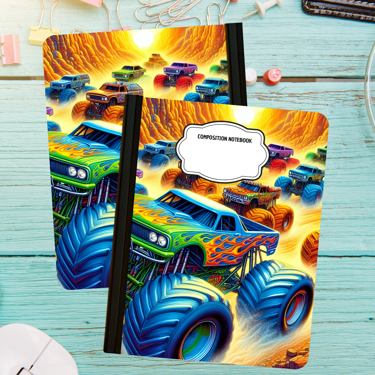 Composition Notebook - Monster Truck
