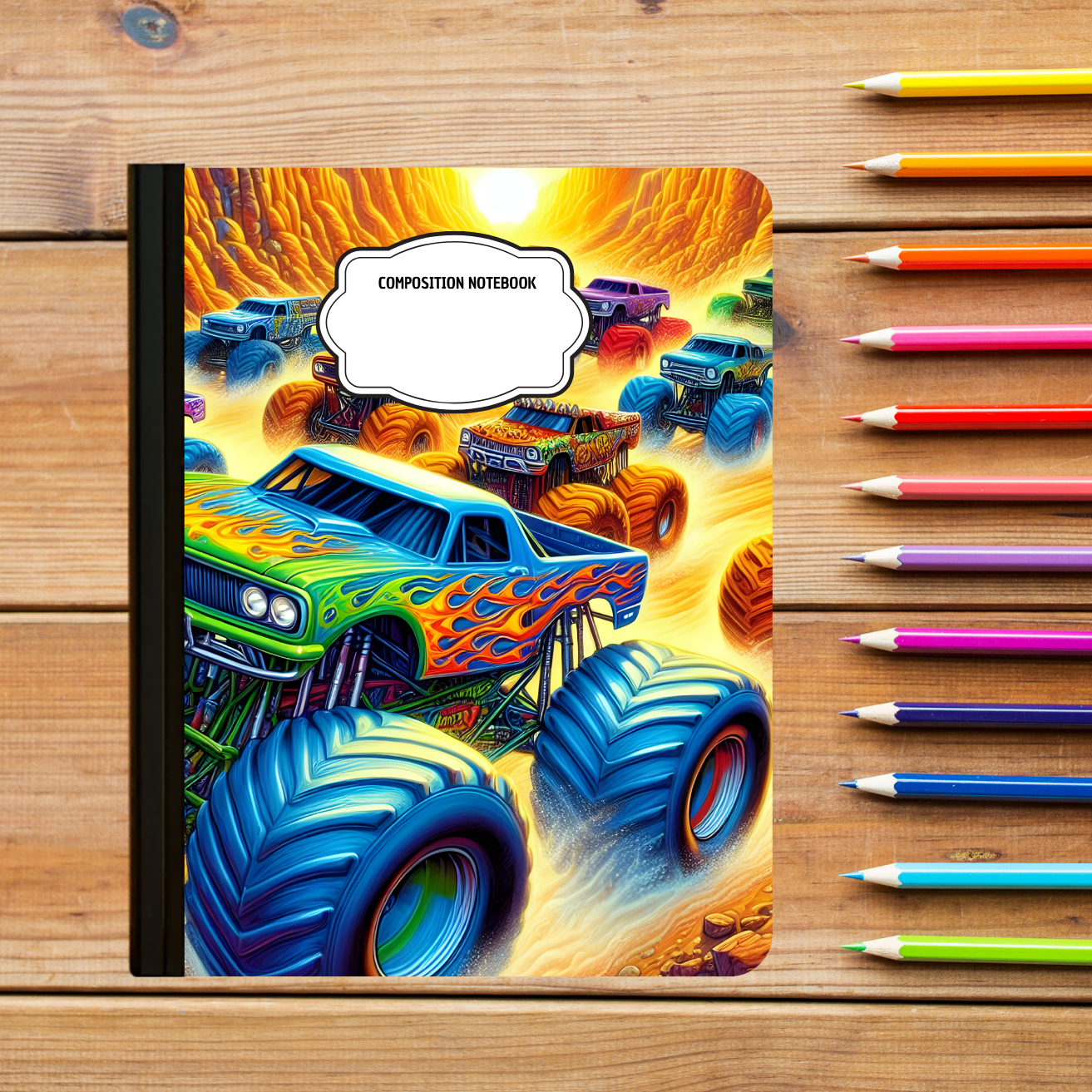 Composition Notebook - Monster Truck