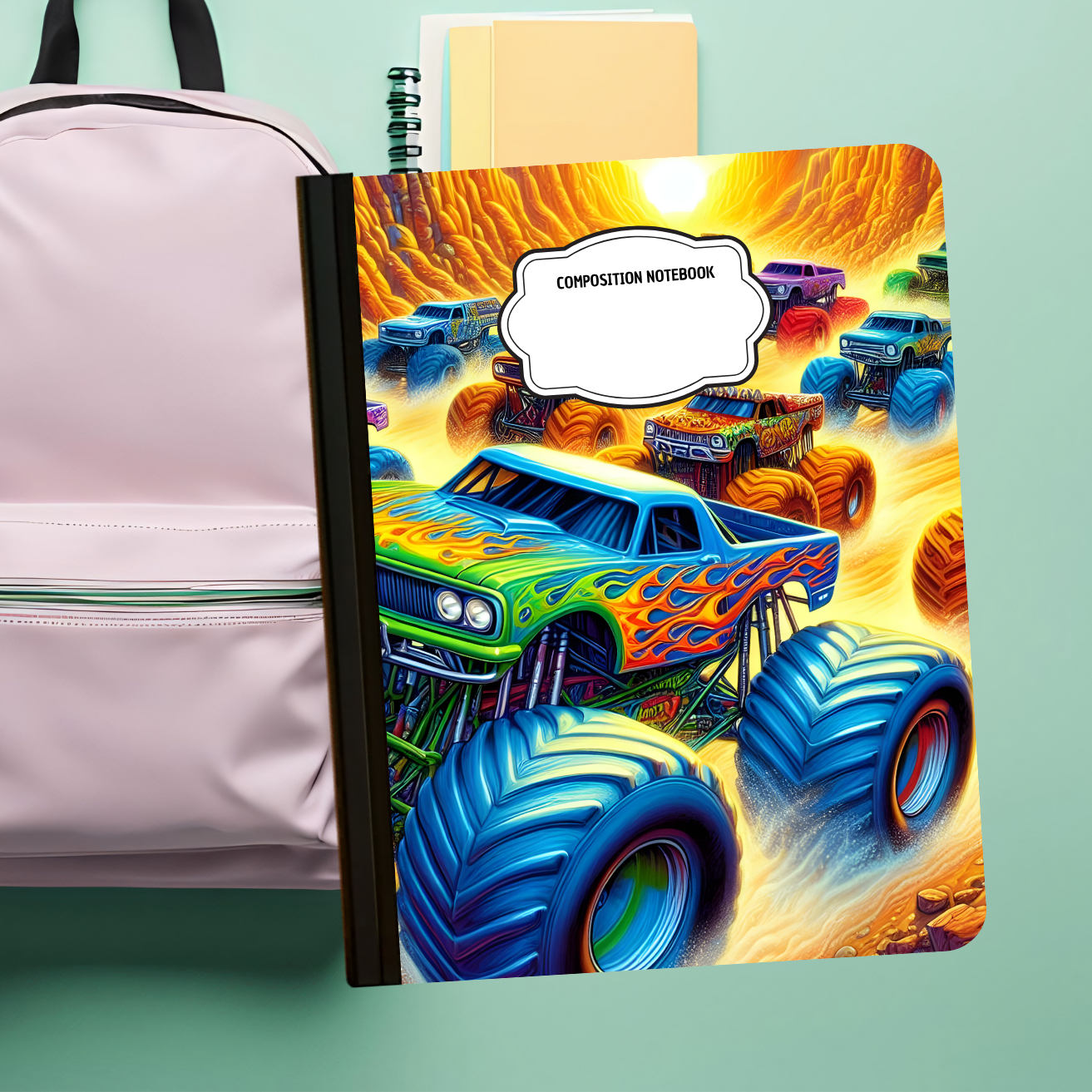 Composition Notebook - Monster Truck