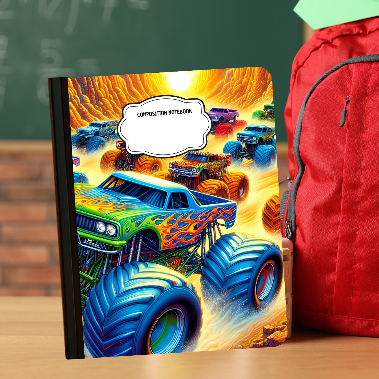 Composition Notebook - Monster Truck