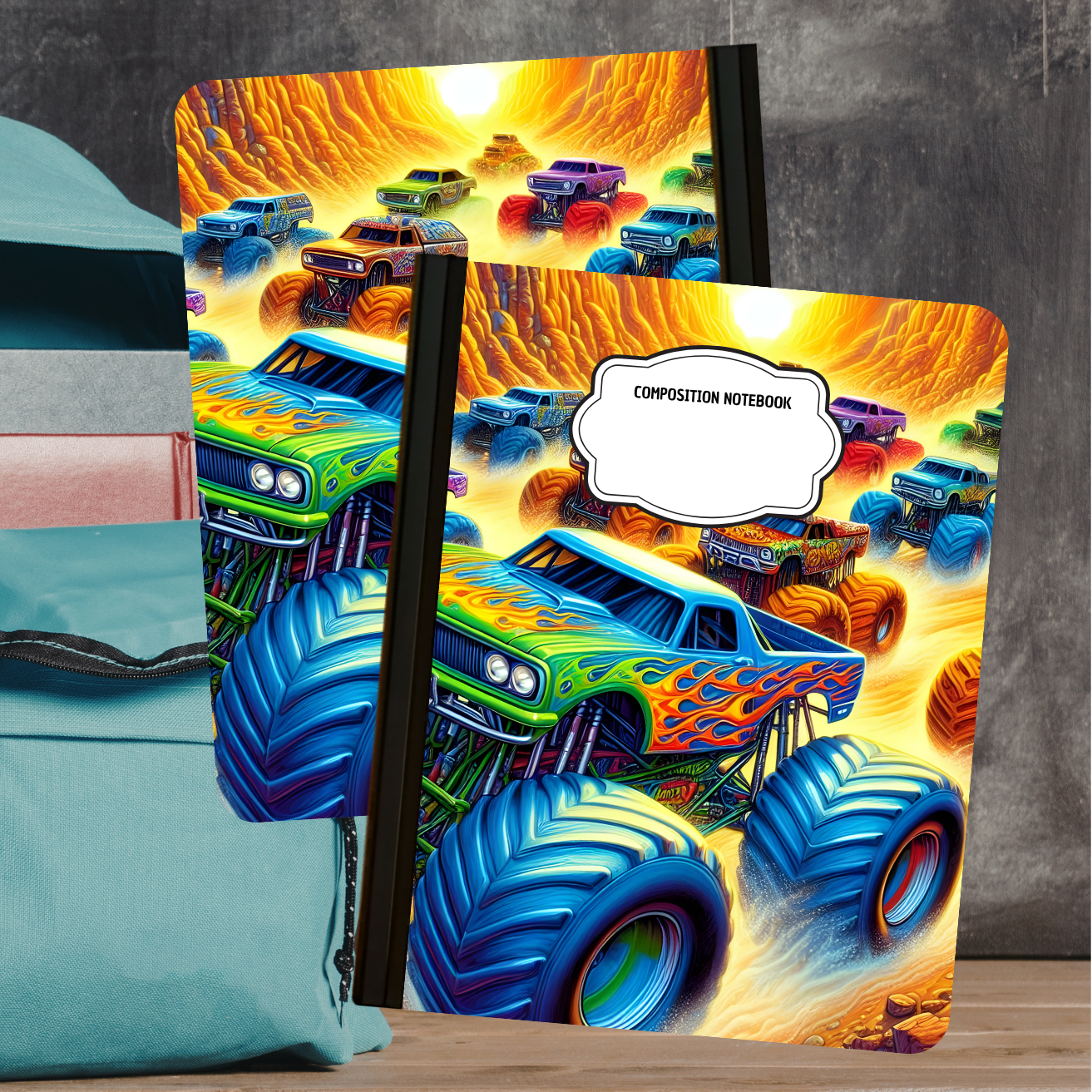 Composition Notebook - Monster Truck