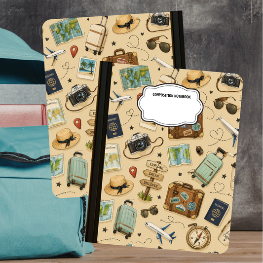 Composition Notebook - Passport to Adventure