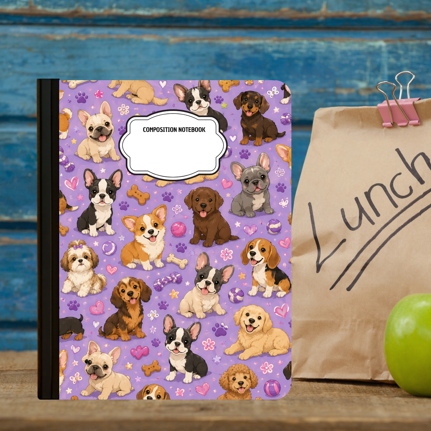 Composition Notebook - Puppy Love