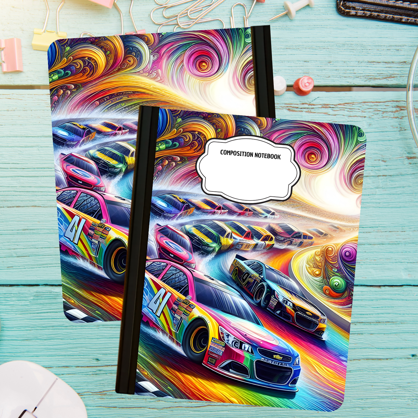 Composition Notebook - Racing