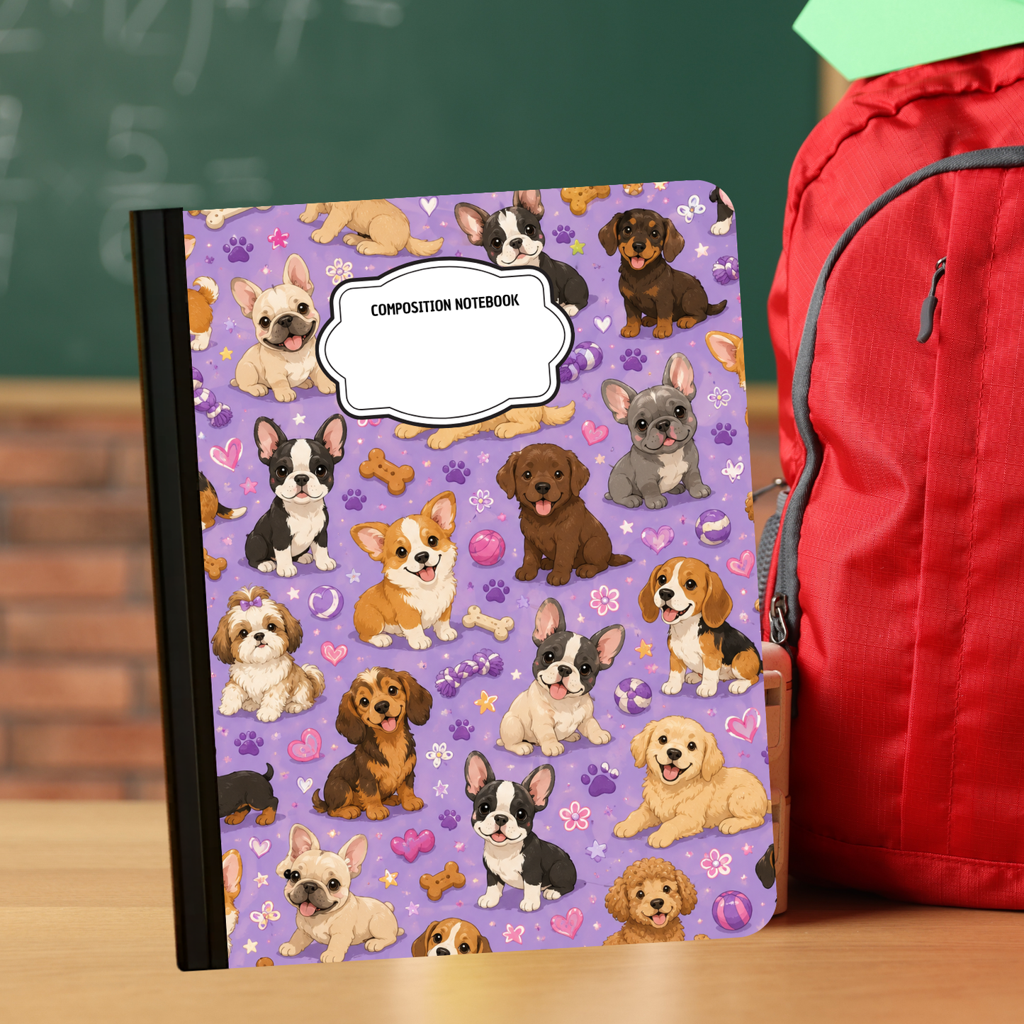 Composition Notebook - Puppy Love
