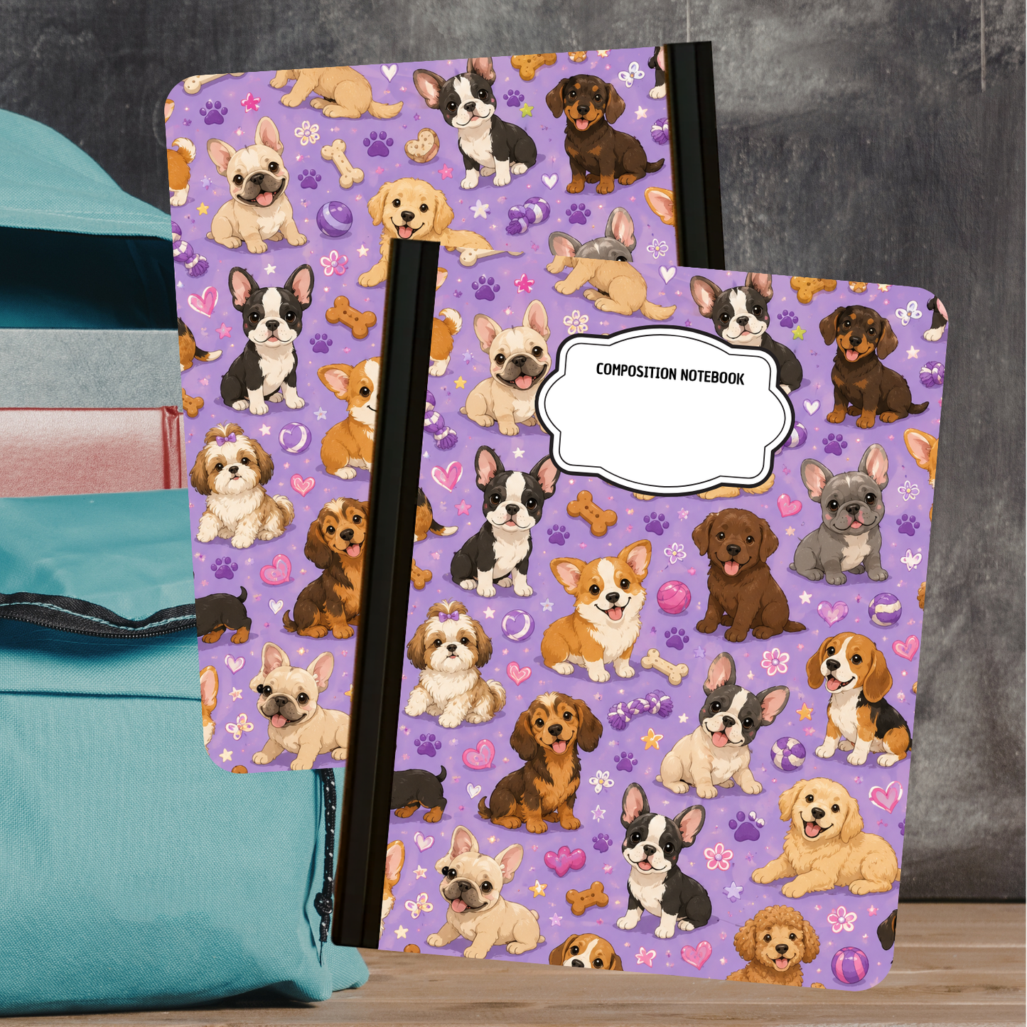 Composition Notebook - Puppy Love