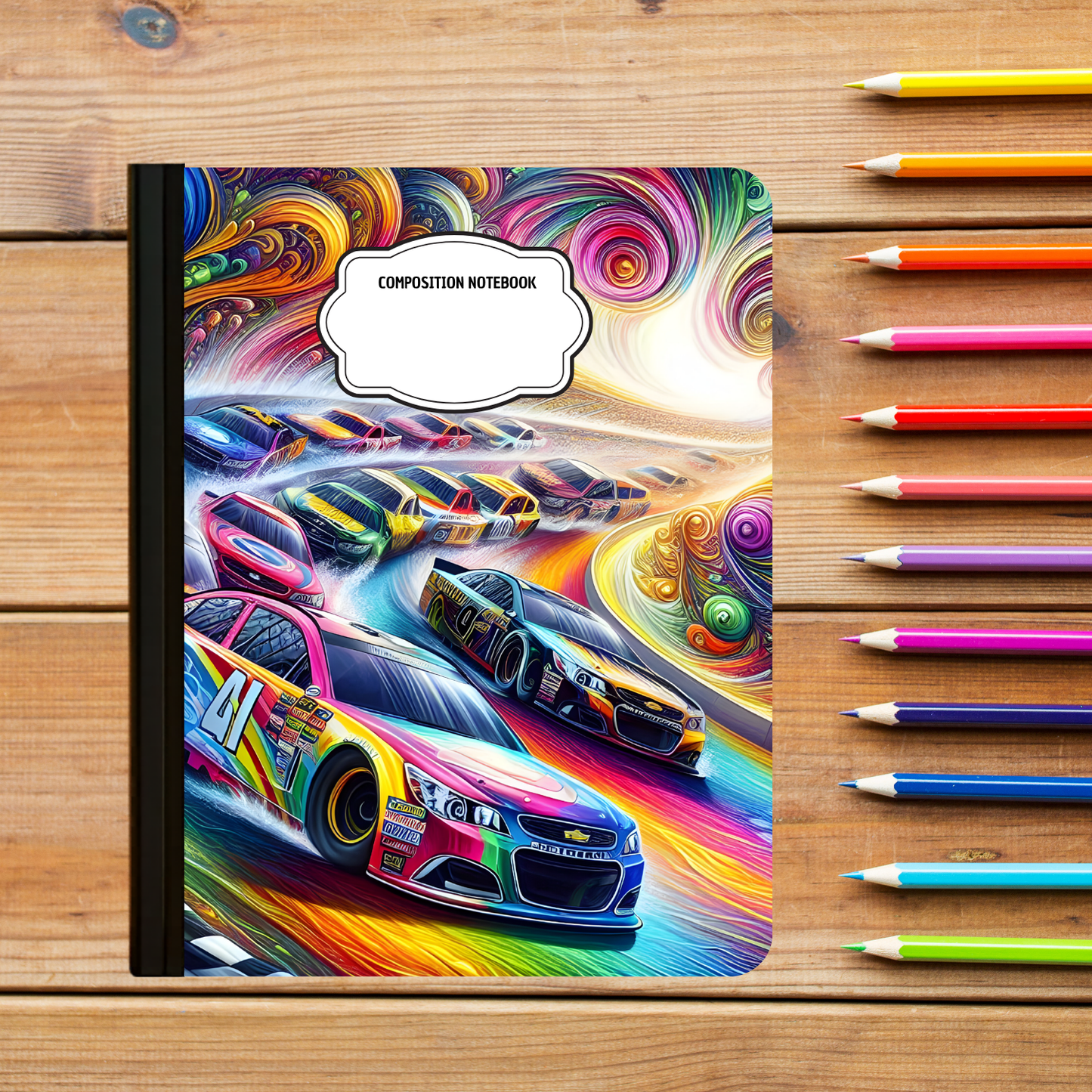 Composition Notebook - Racing