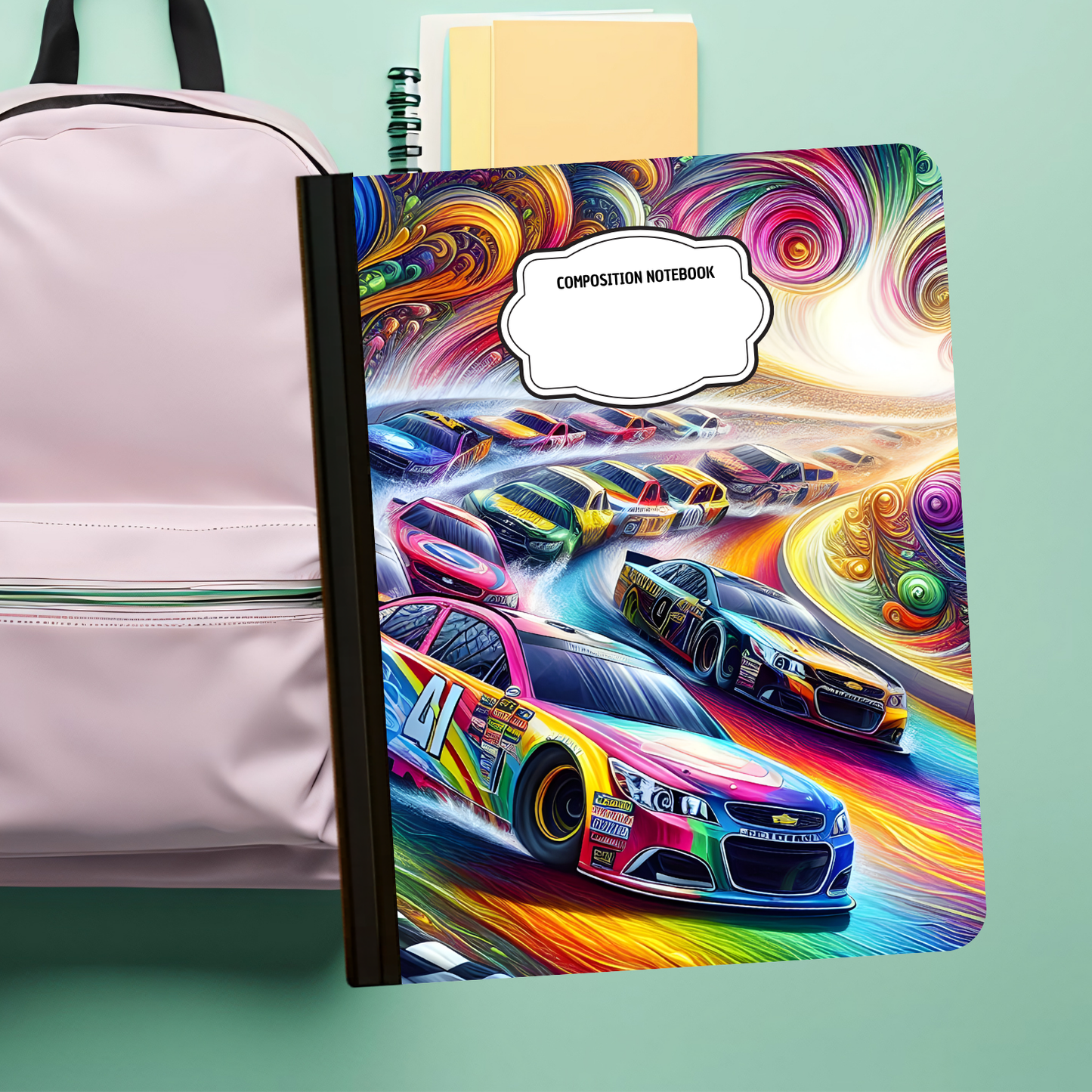 Composition Notebook - Racing