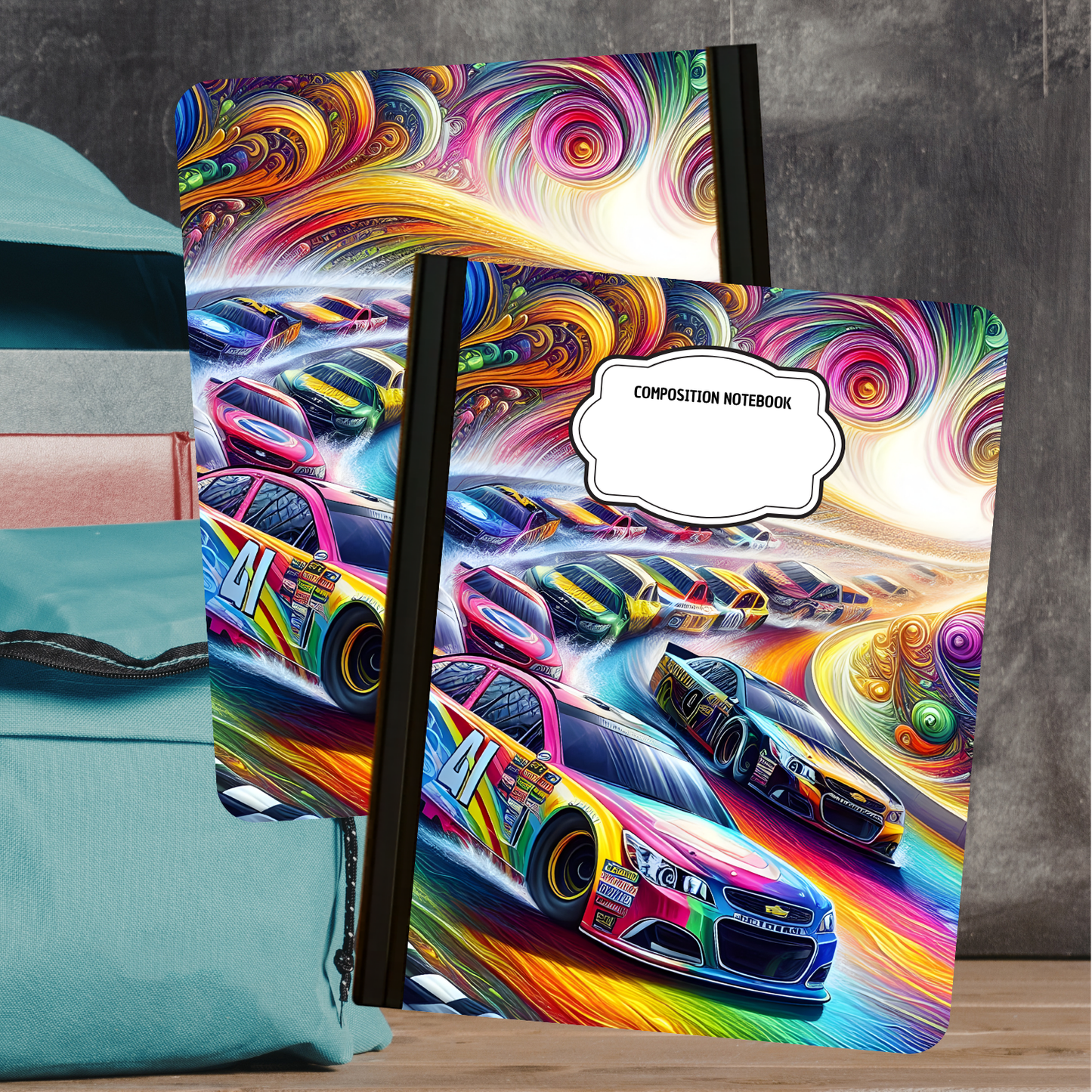 Composition Notebook - Racing
