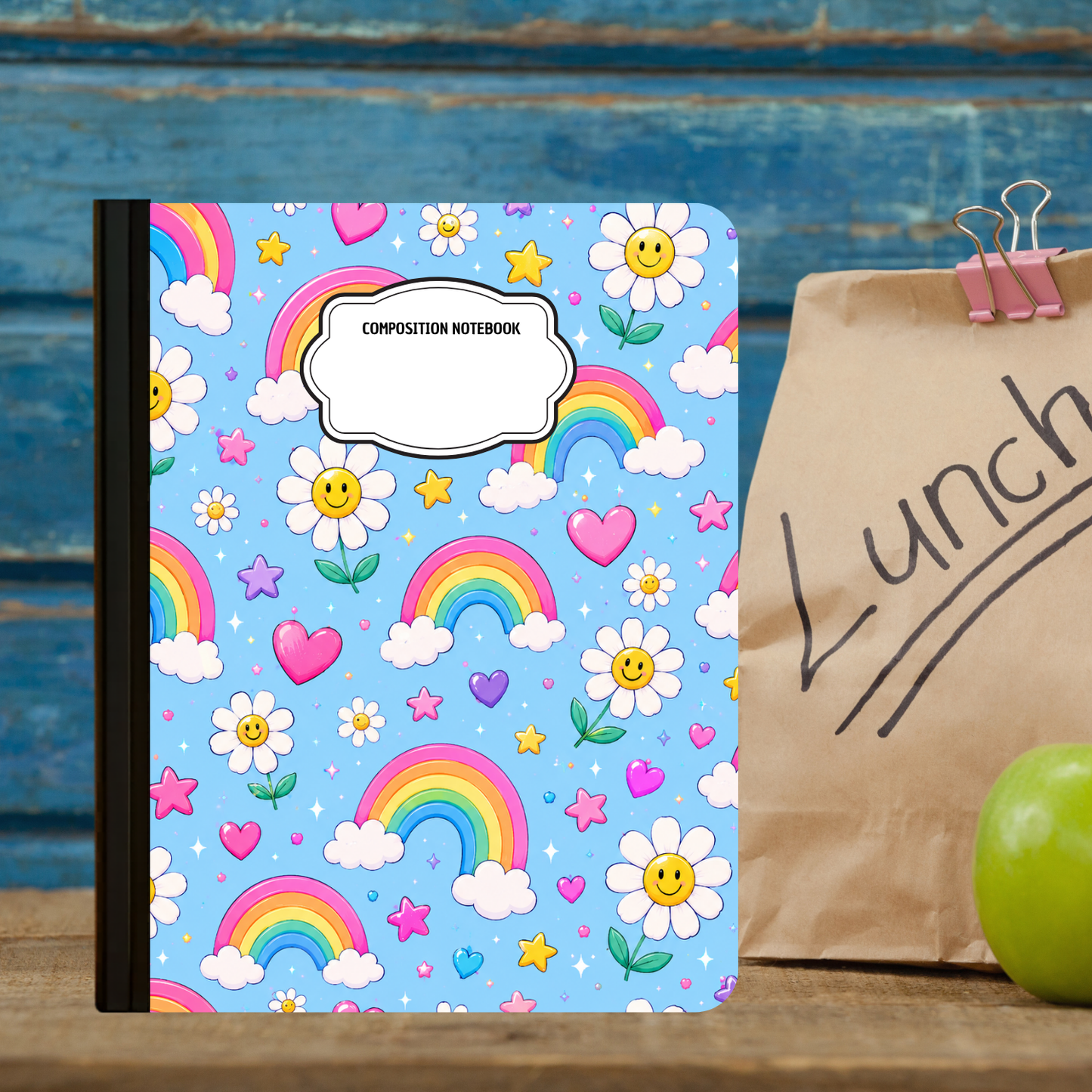 Composition Notebook - Rainbow Daisies