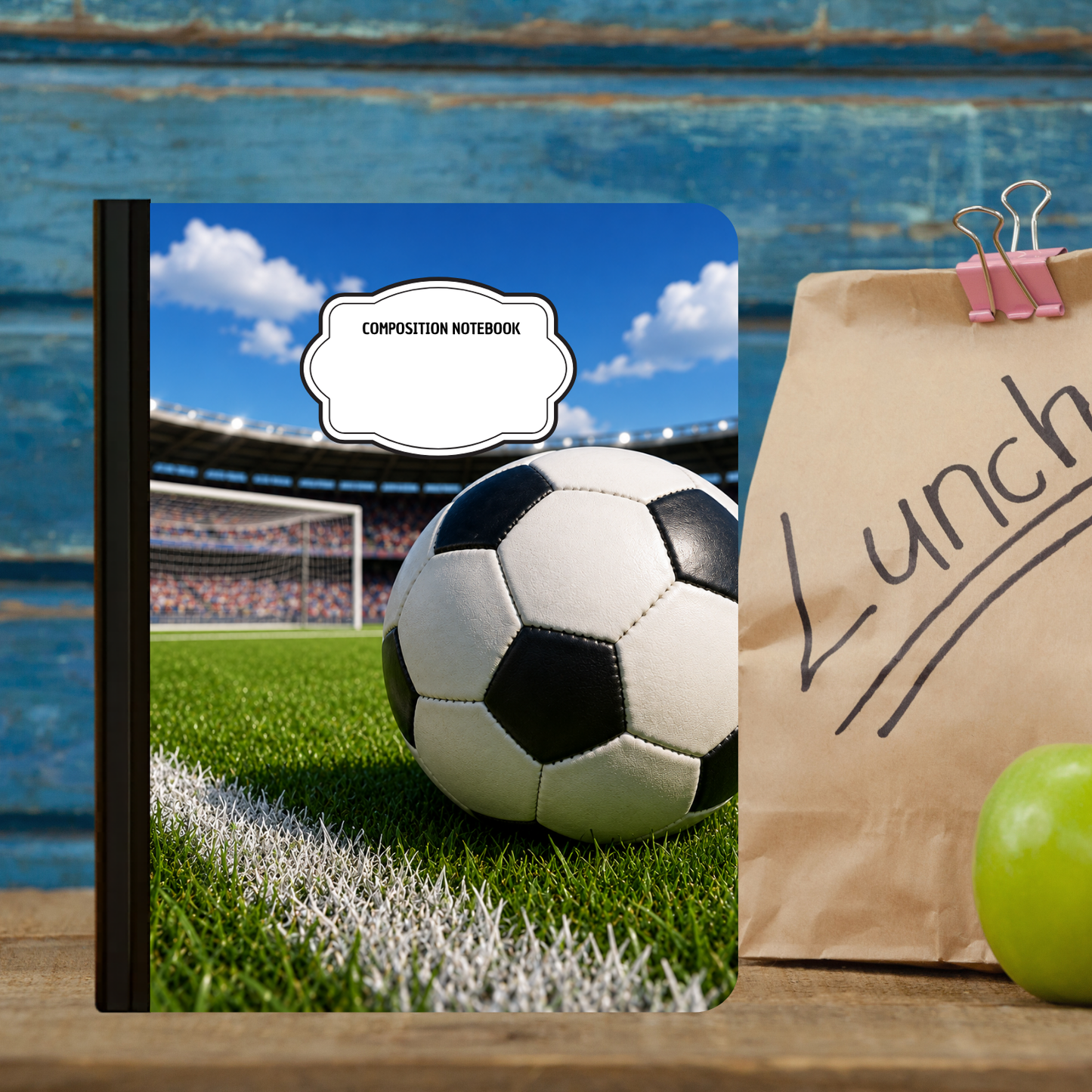 Composition Notebook - Soccer Field