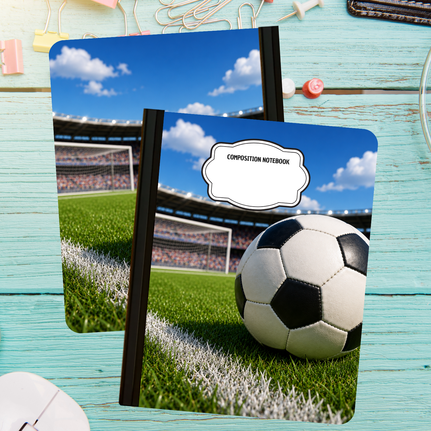 Composition Notebook - Soccer Field