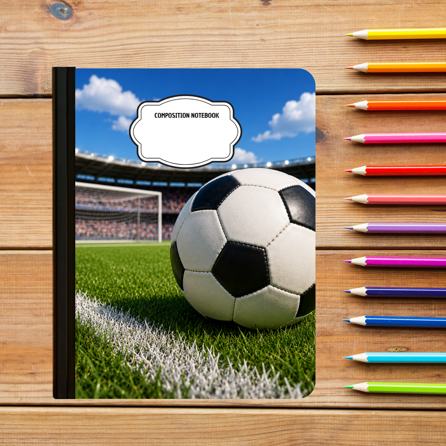 Composition Notebook - Soccer Field