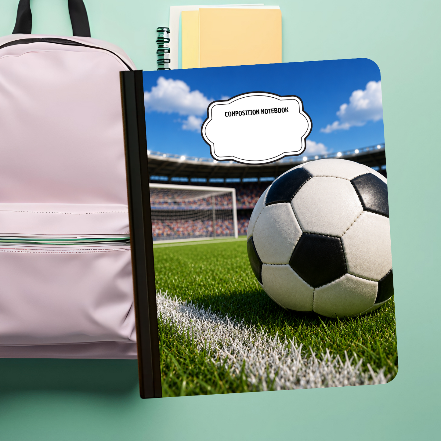 Composition Notebook - Soccer Field