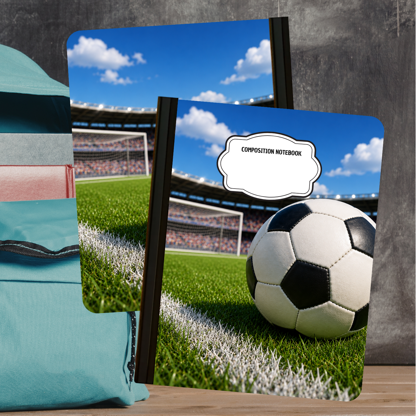 Composition Notebook - Soccer Field