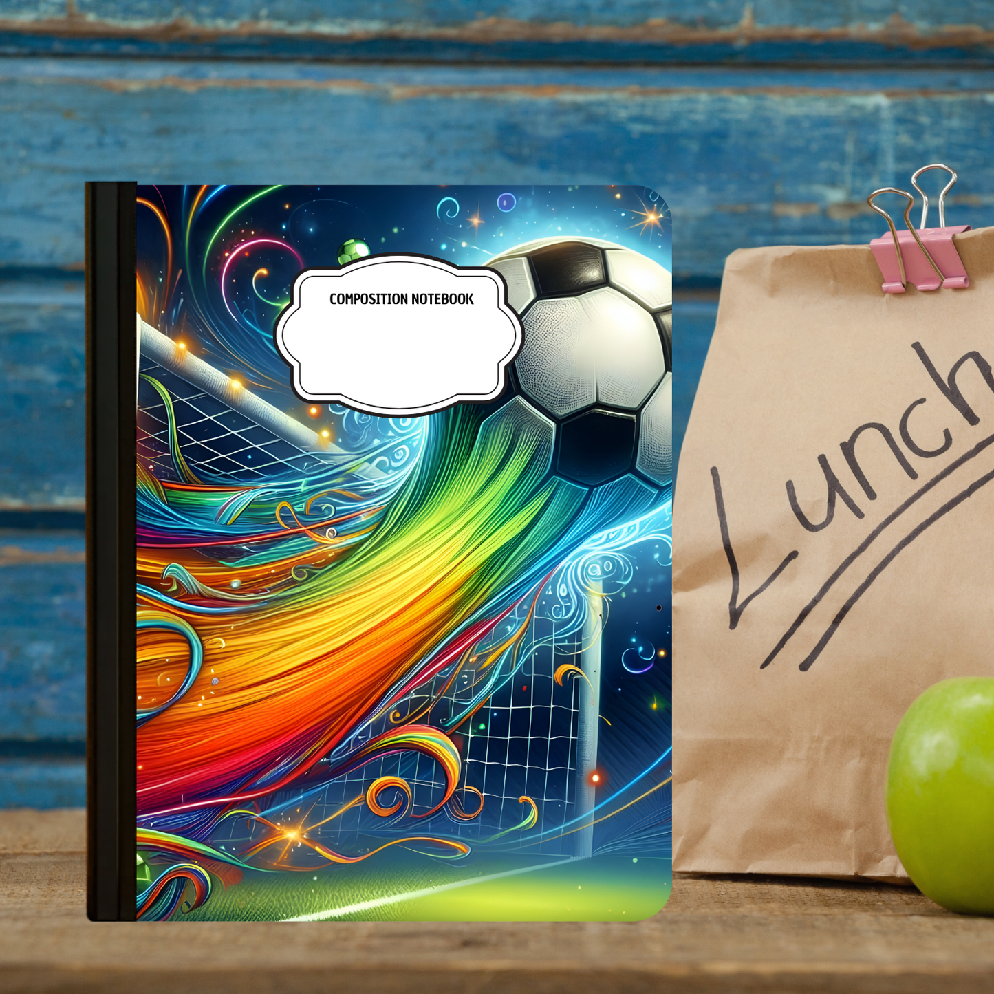 Composition Notebook - Soccer Galaxy