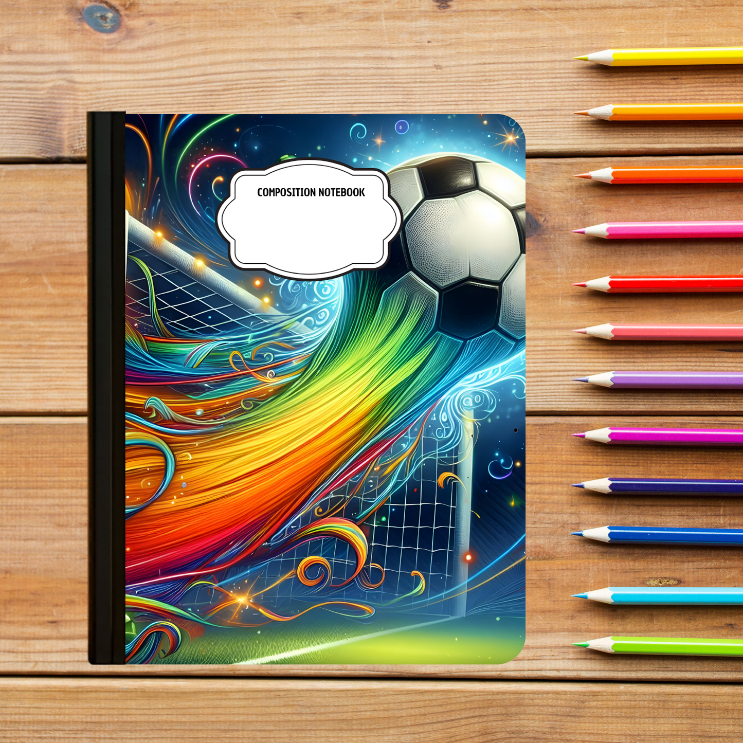 Composition Notebook - Soccer Galaxy