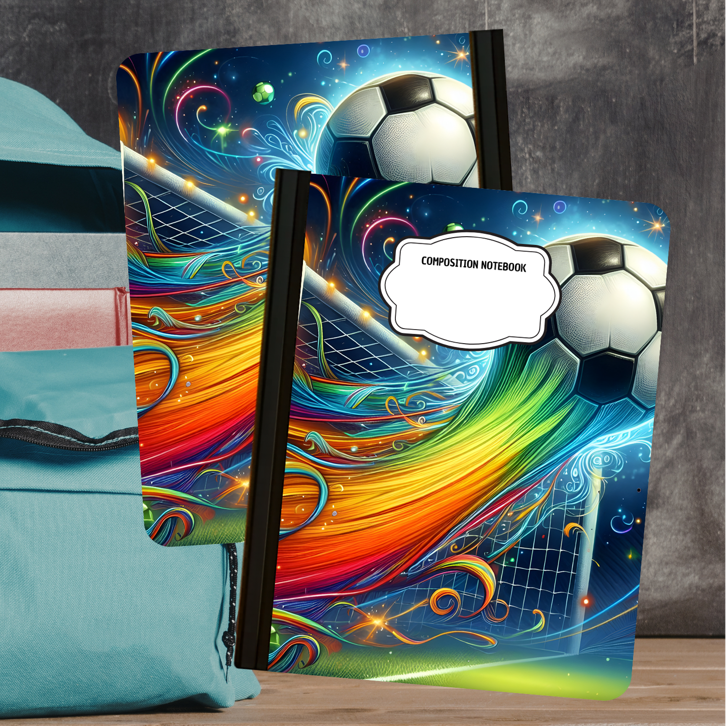 Composition Notebook - Soccer Galaxy