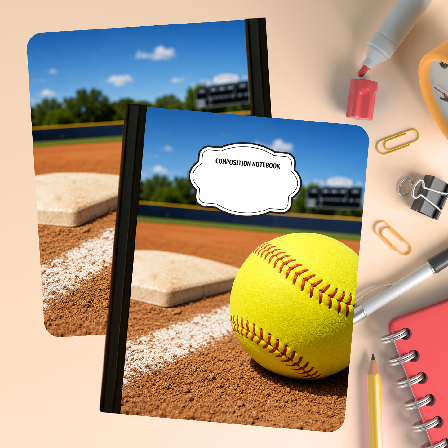 Composition Notebook - Softball
