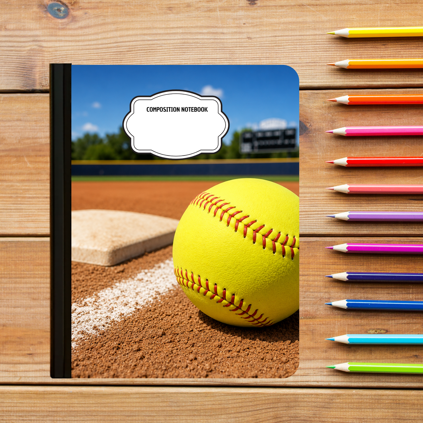 Composition Notebook - Softball