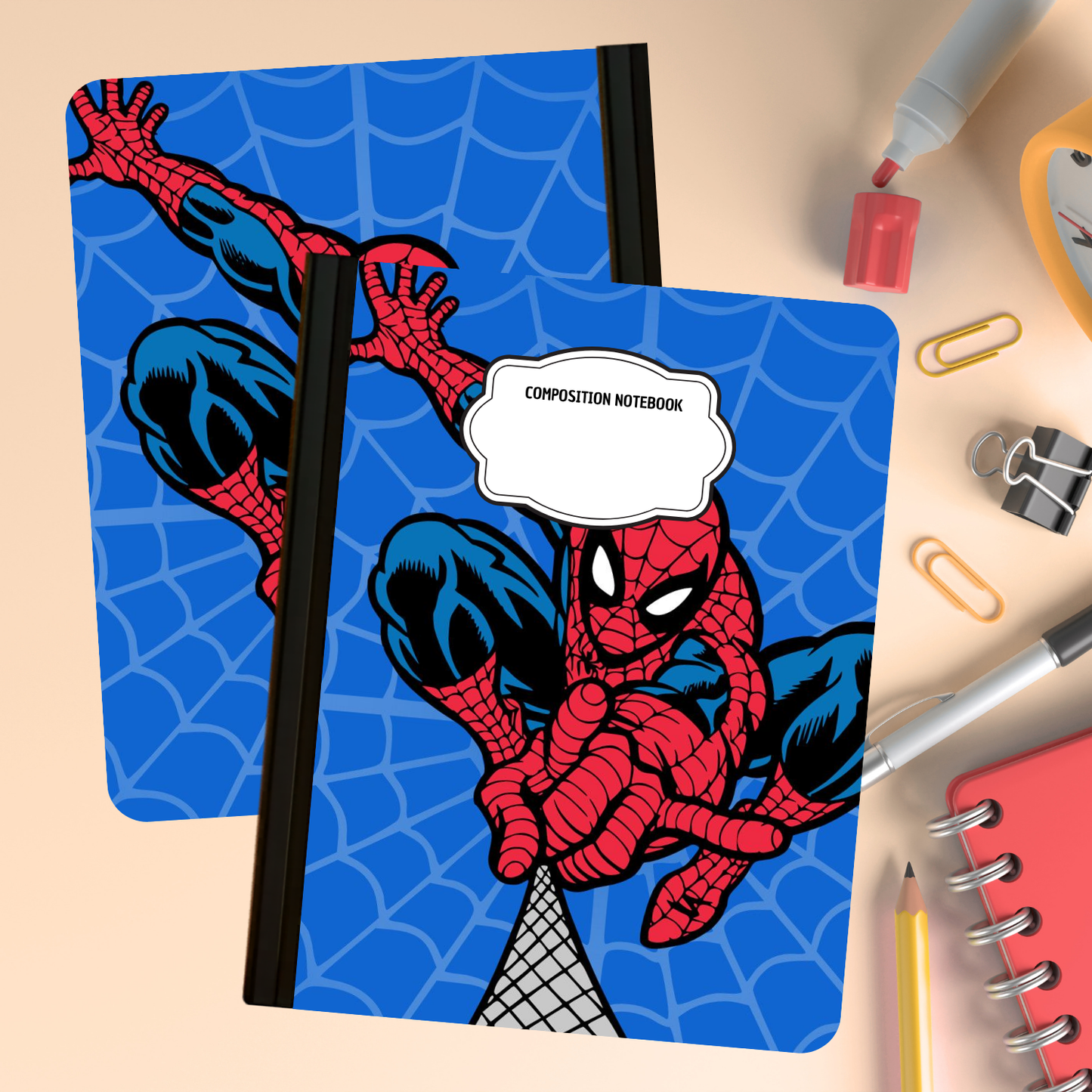 Composition Notebook - Comics Webbed Superhero