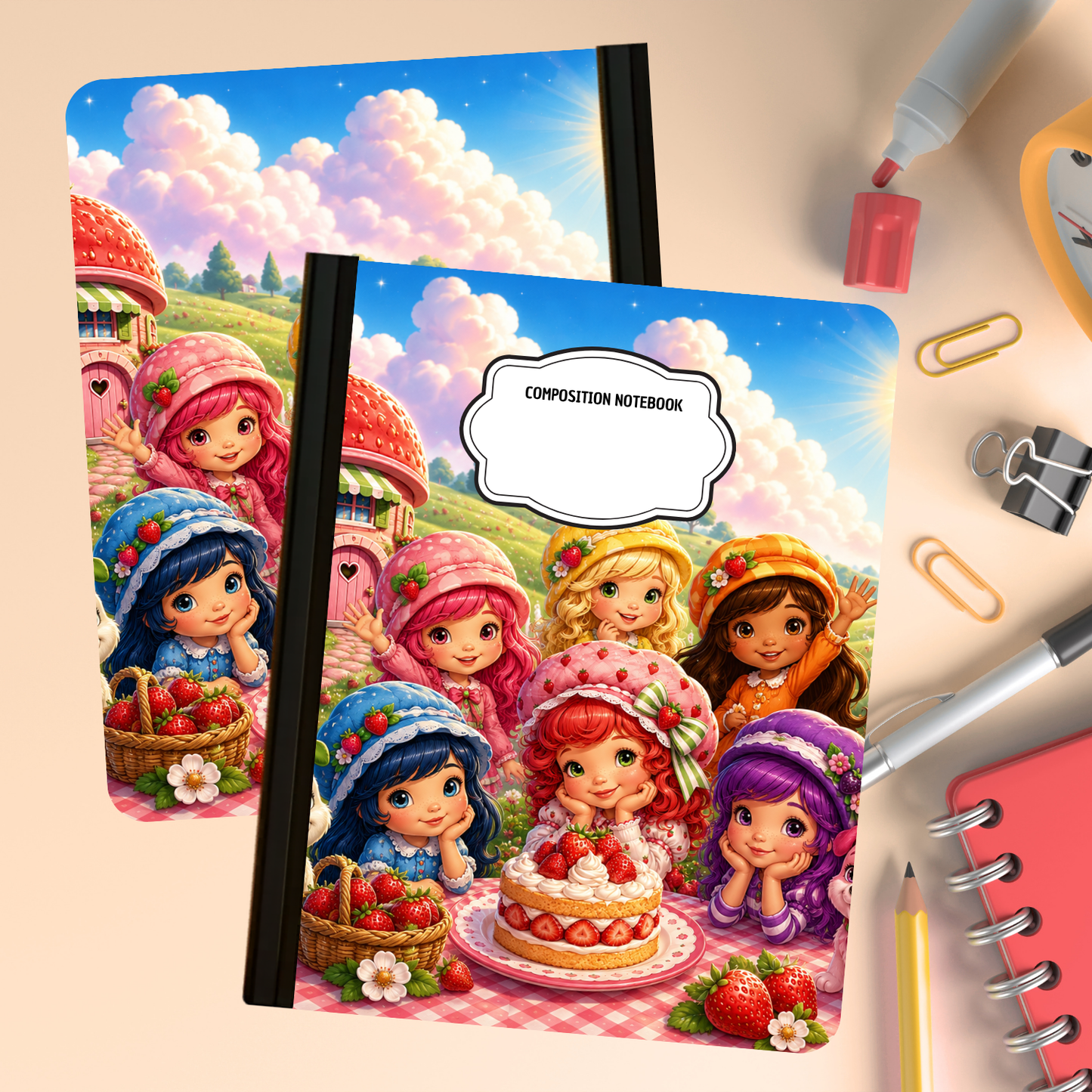 Composition Notebook - Berry Friends