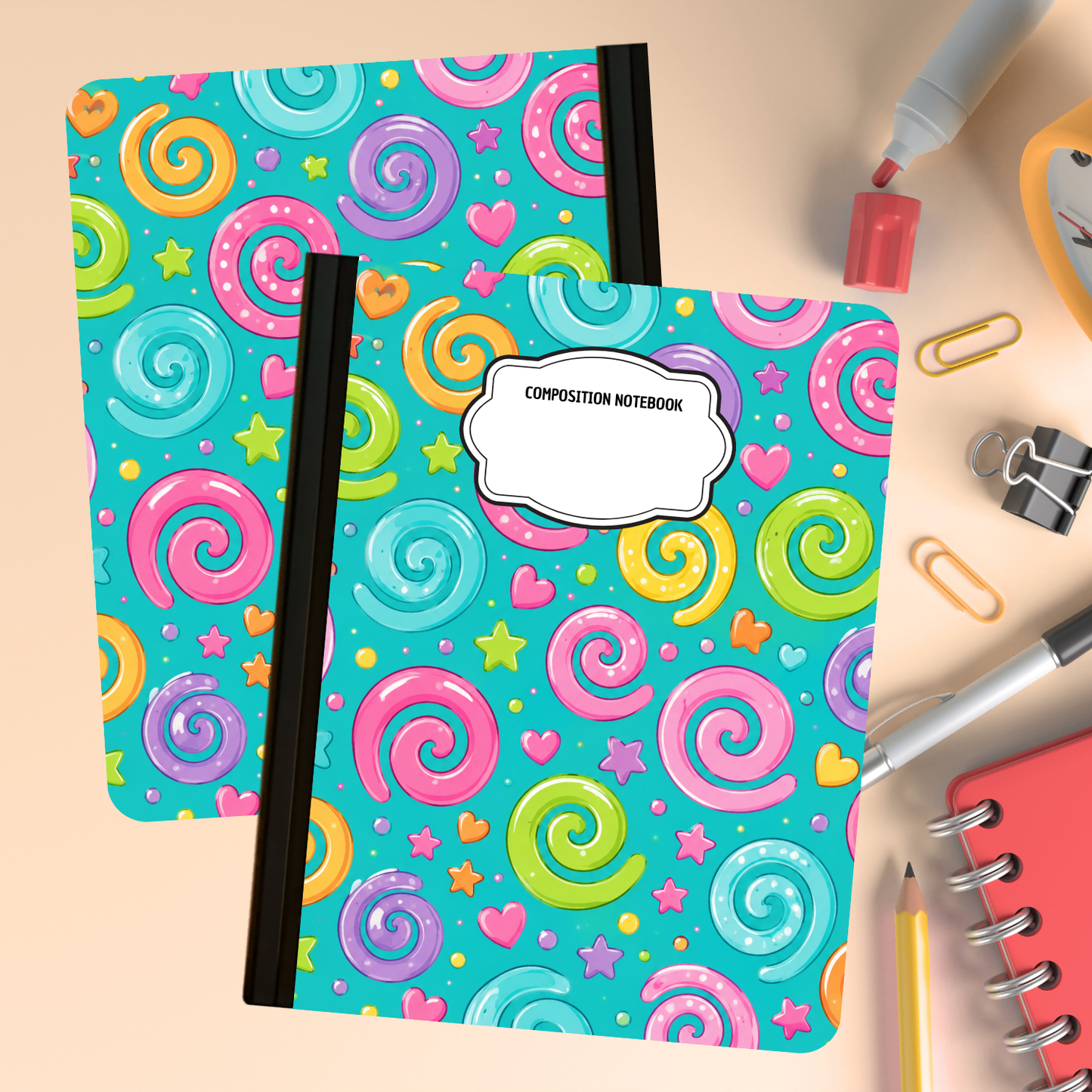 Composition Notebook - Swirls