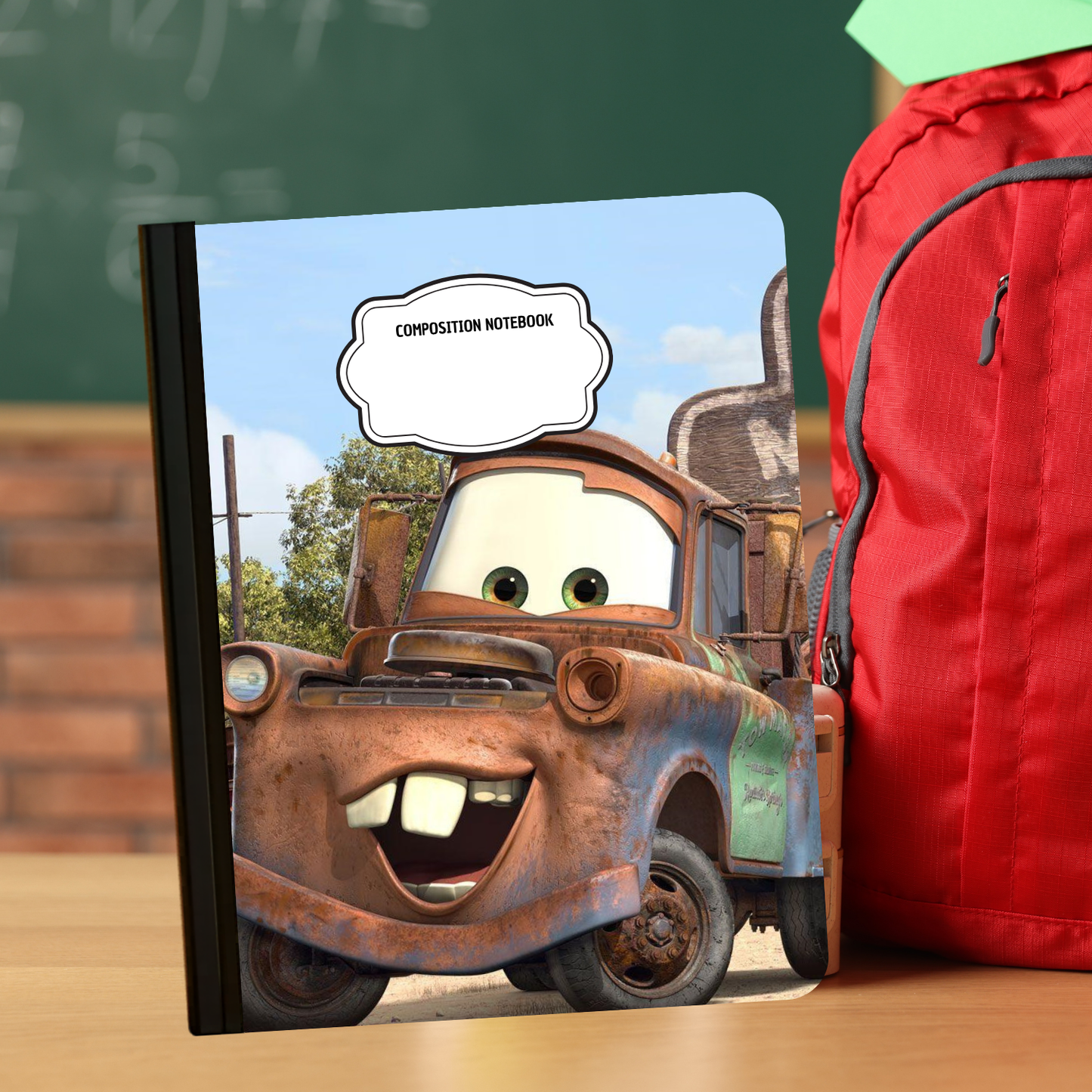 Composition Notebook - Cartoon Tow Truck