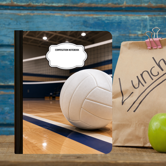 Composition Notebook - Volleyball Court