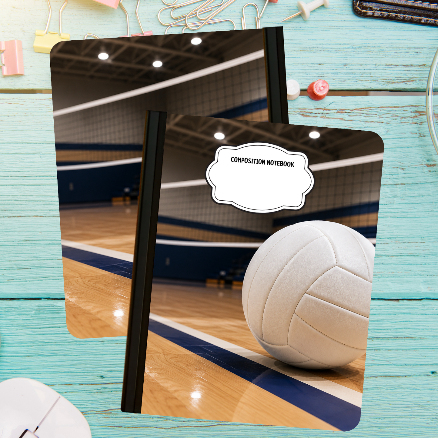 Composition Notebook - Volleyball Court