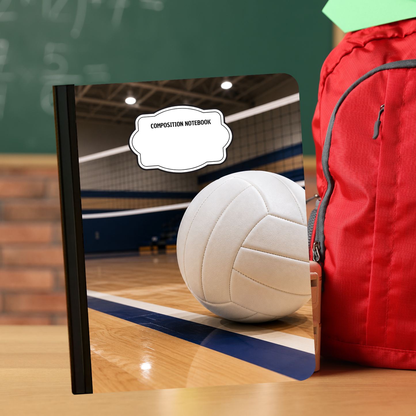 Composition Notebook - Volleyball Court