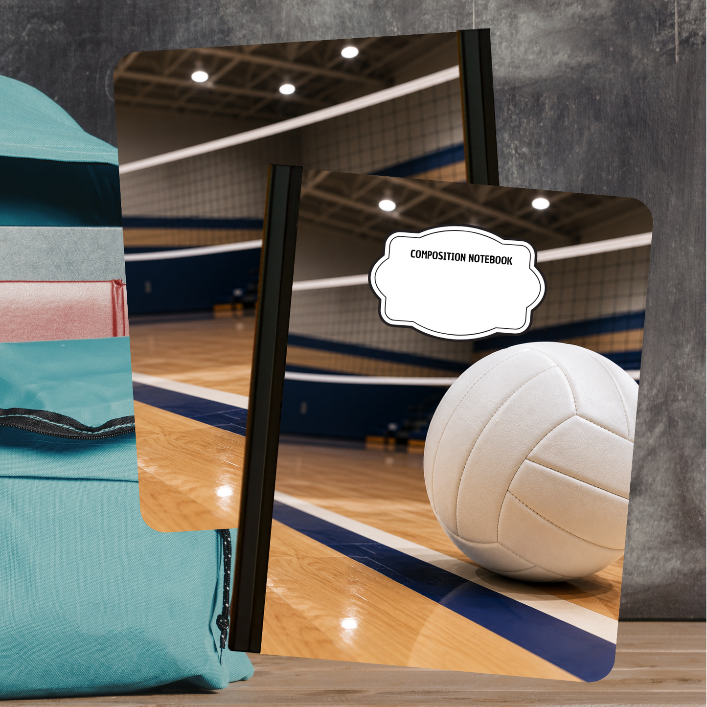 Composition Notebook - Volleyball Court