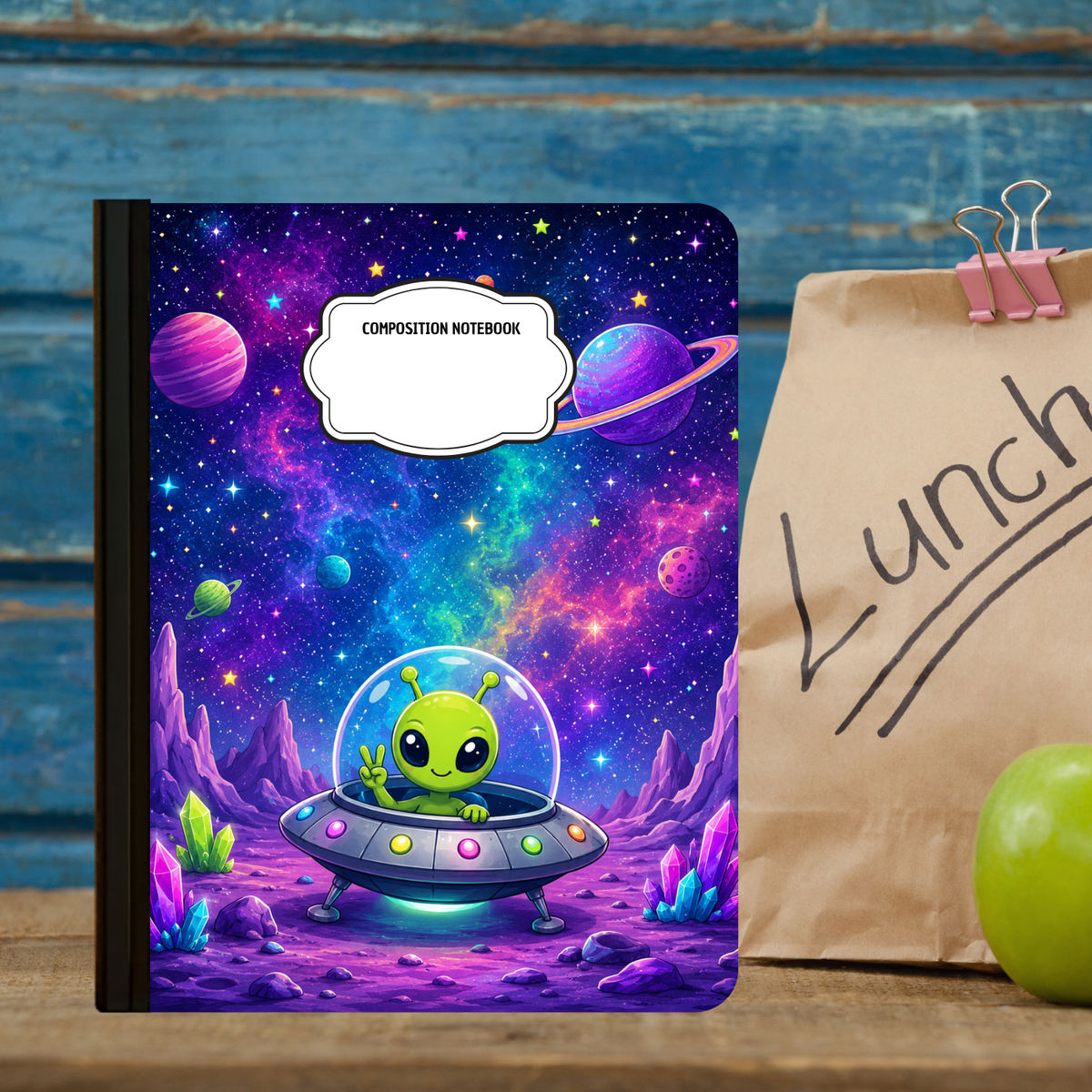 Composition Notebook - Spaceship
