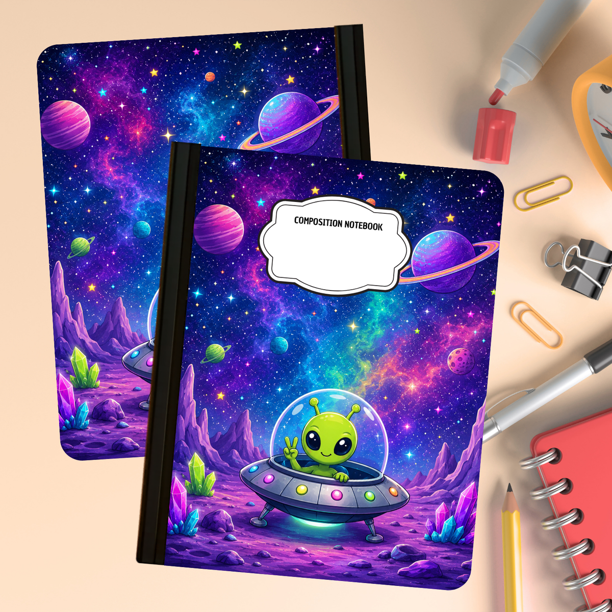 Composition Notebook - Spaceship