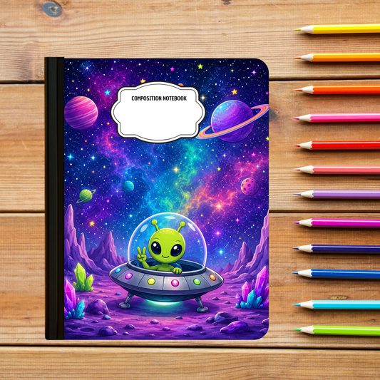 Composition Notebook - Spaceship
