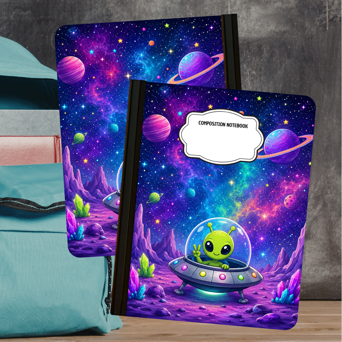 Composition Notebook - Spaceship
