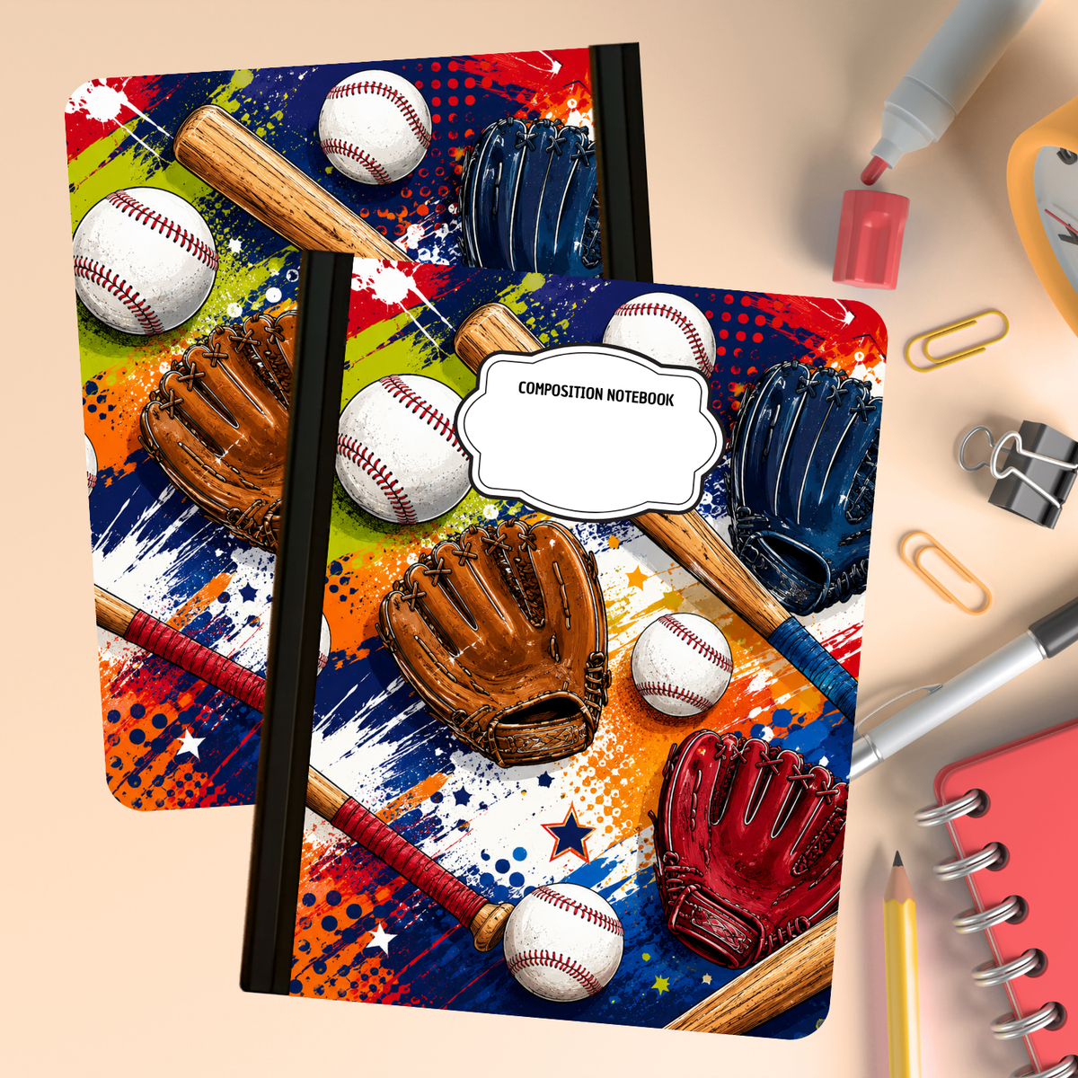 Composition Notebook - Baseball