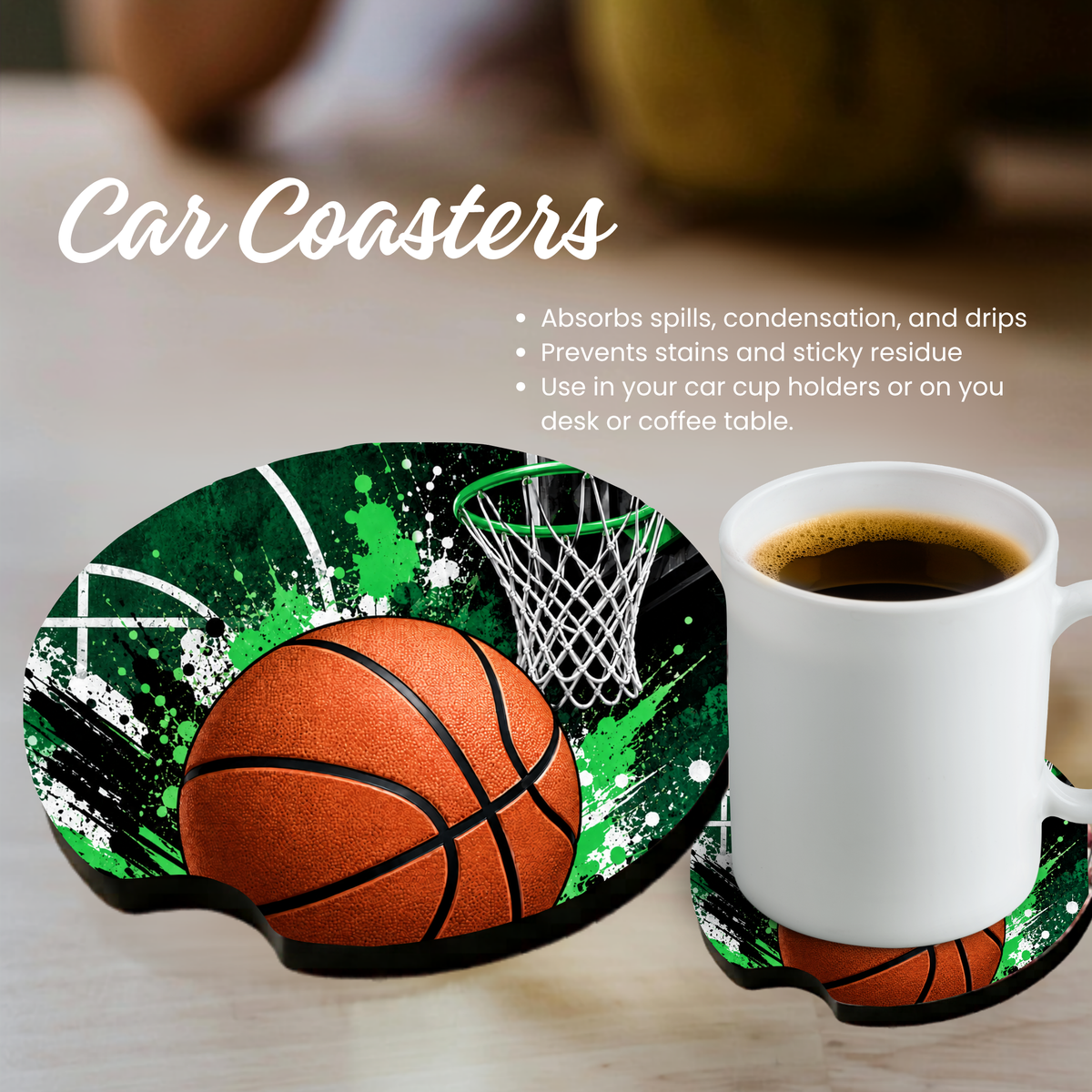 Car Coaster - Basketball - Pick your Team