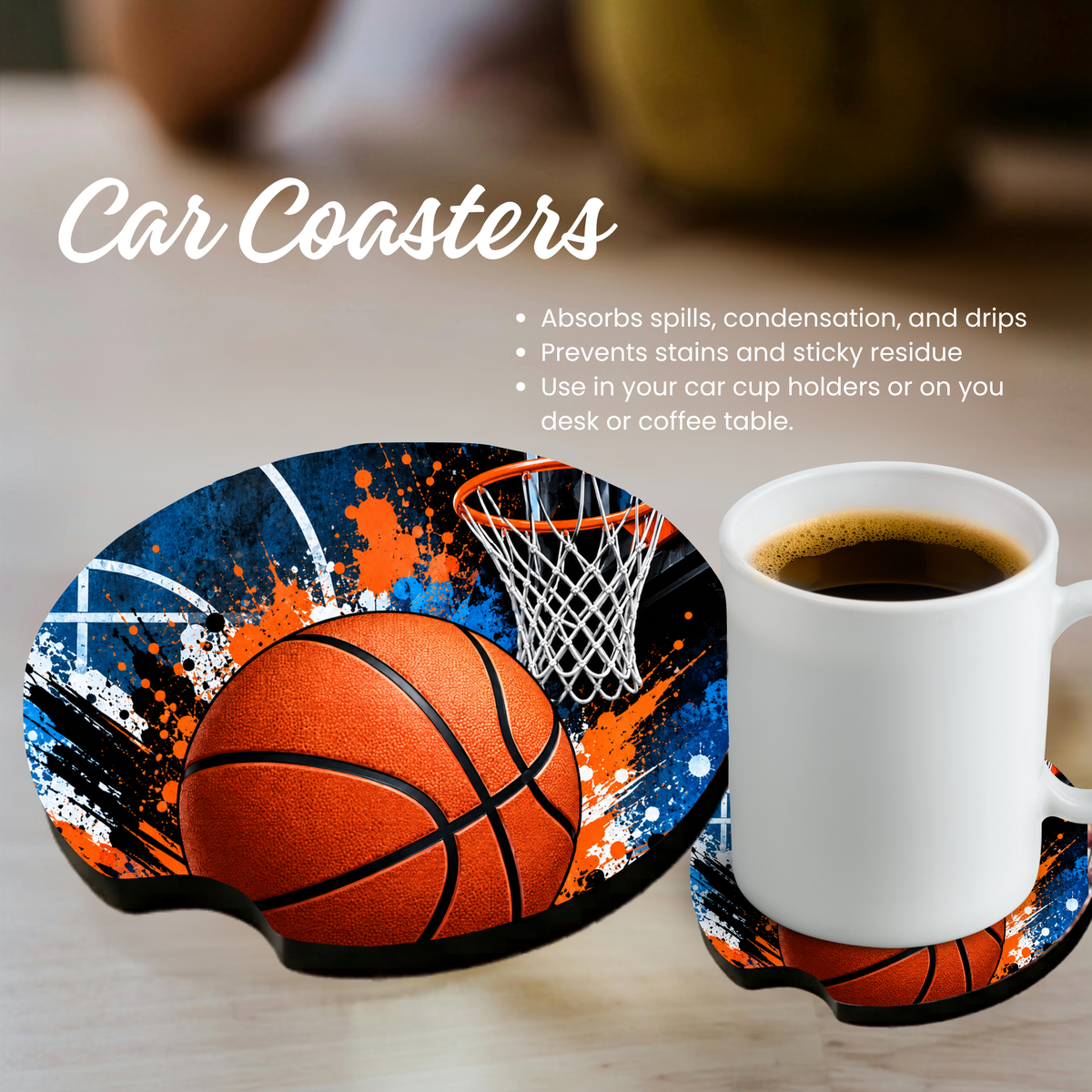 Car Coaster - Basketball - Pick your Team