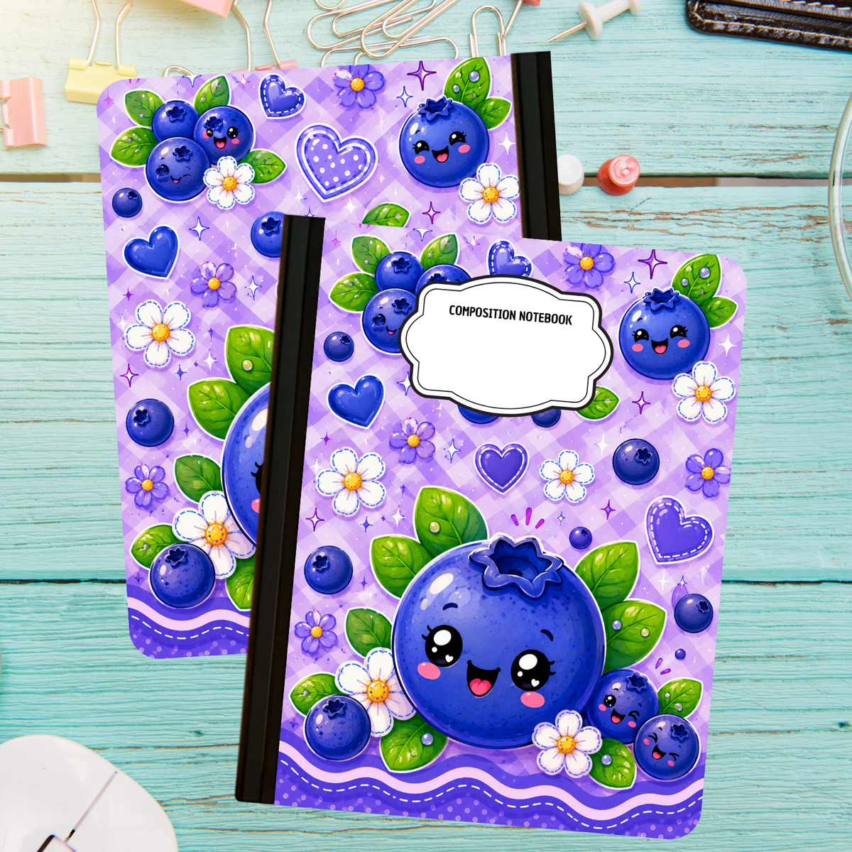 Composition Notebook - Blueberries
