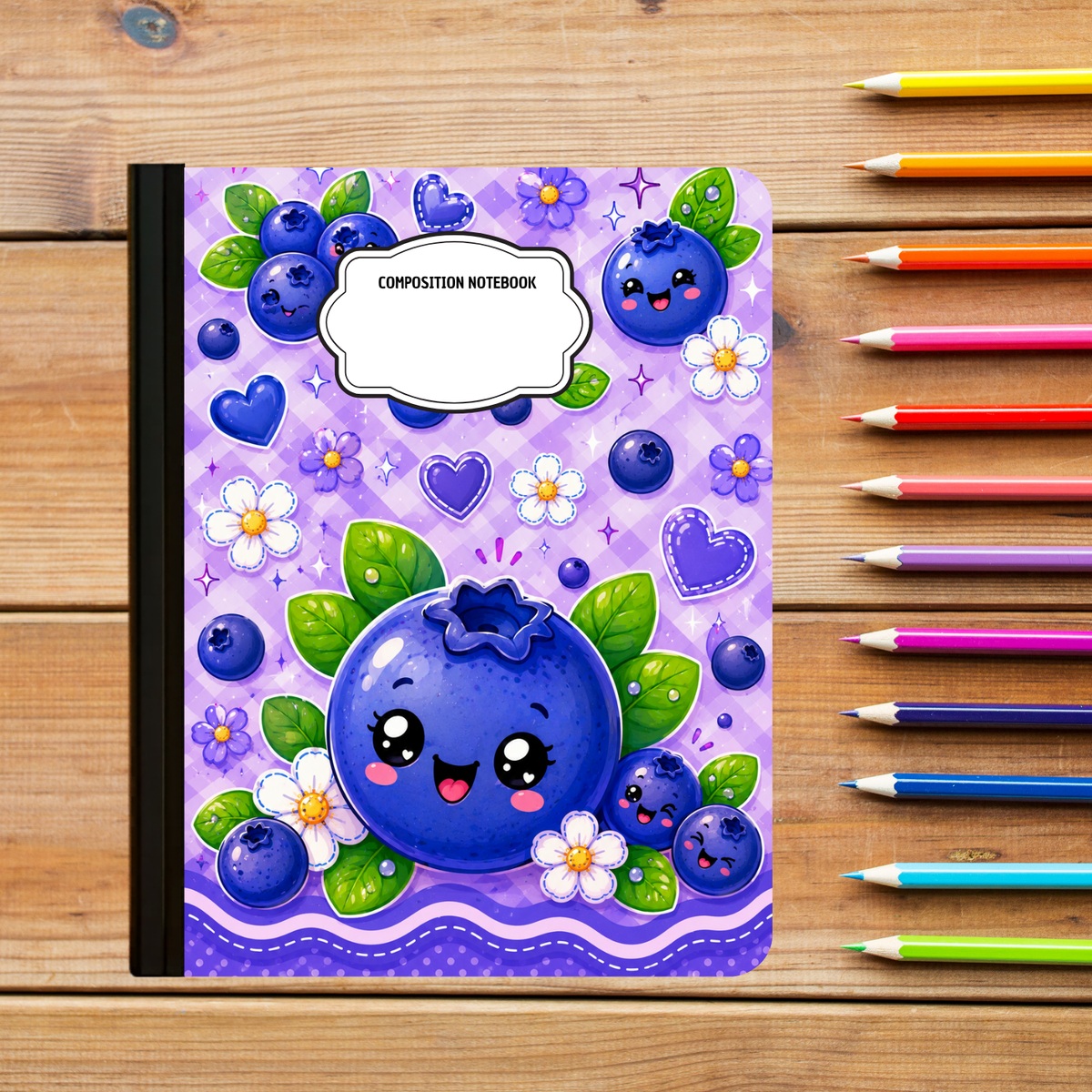Composition Notebook - Blueberries