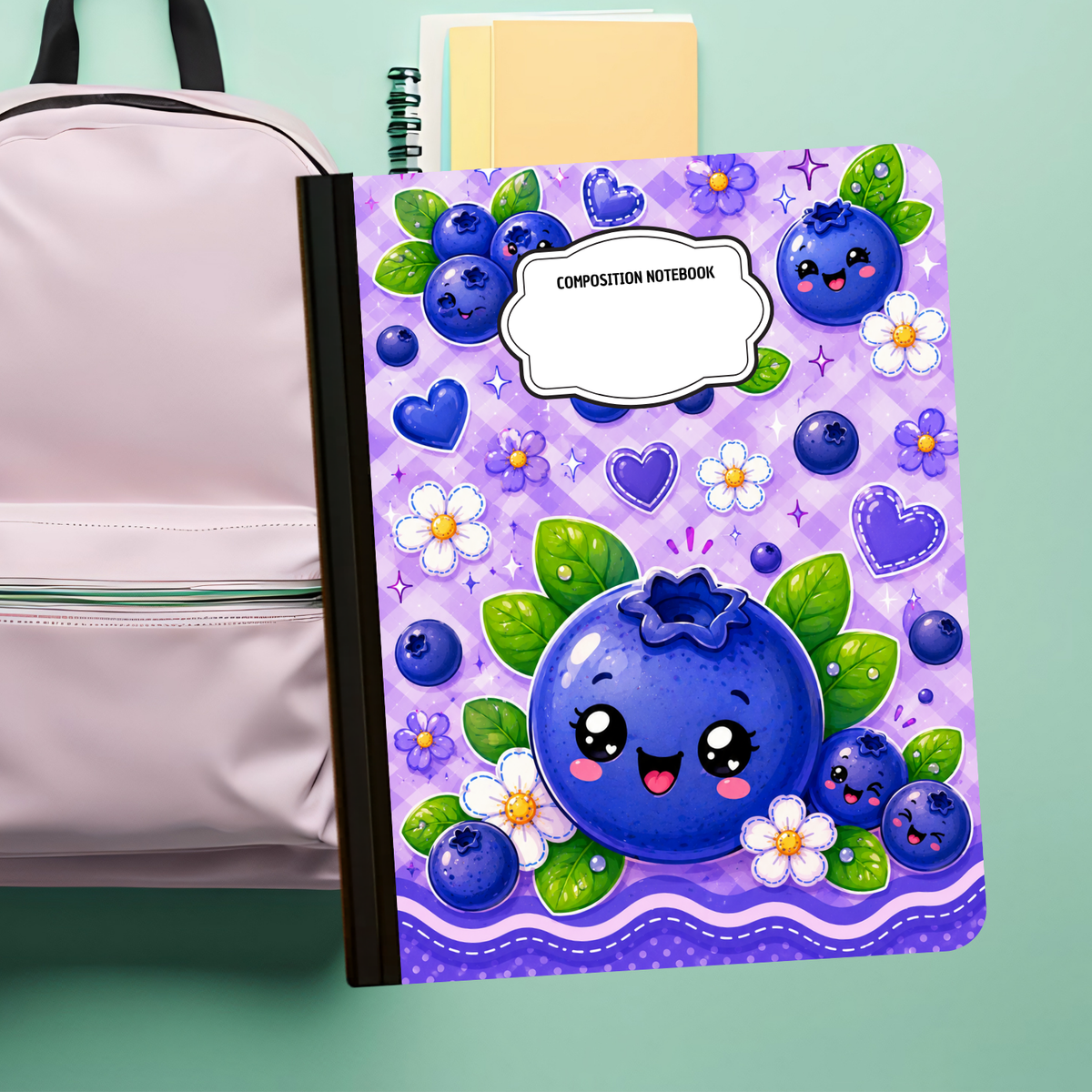 Composition Notebook - Blueberries