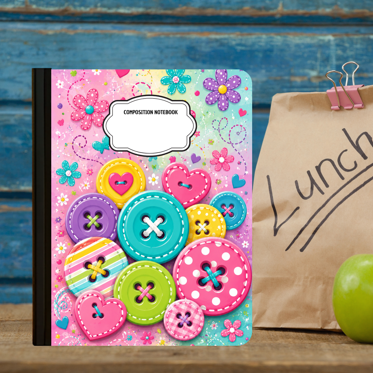Composition Notebook - Buttons