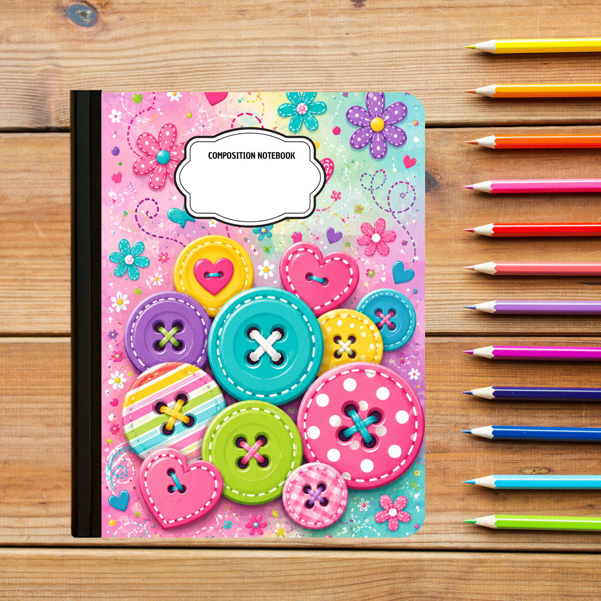 Composition Notebook - Buttons