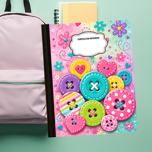 Composition Notebook - Buttons