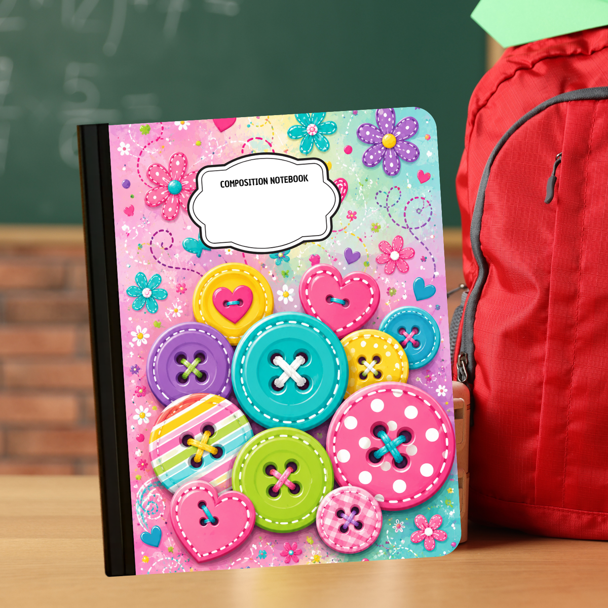 Composition Notebook - Buttons