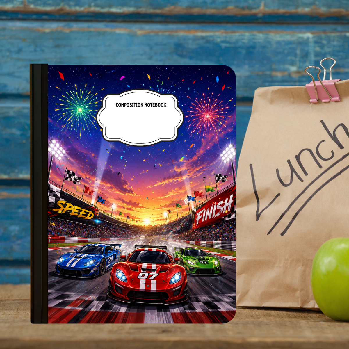 Composition Notebook - Car Racing