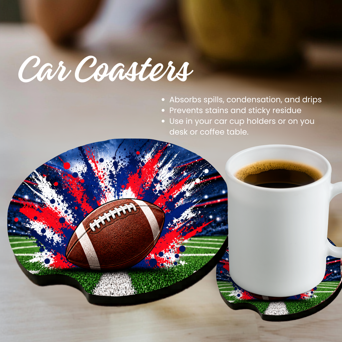 Car Coaster - Football - Pick your Team
