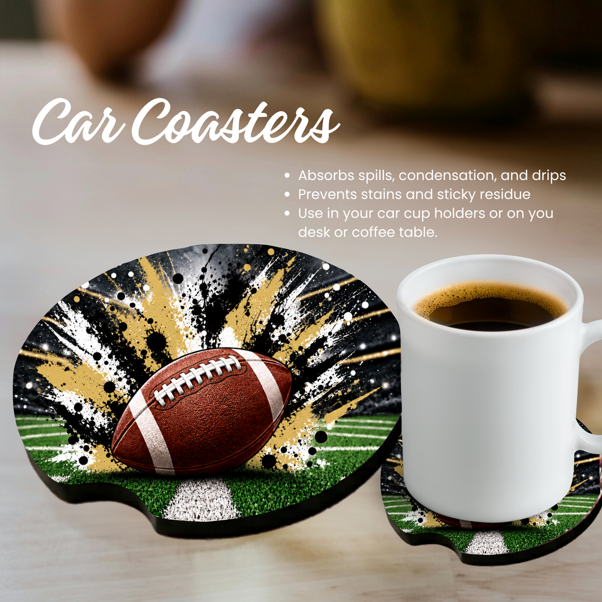 Car Coaster - Football - Pick your Team