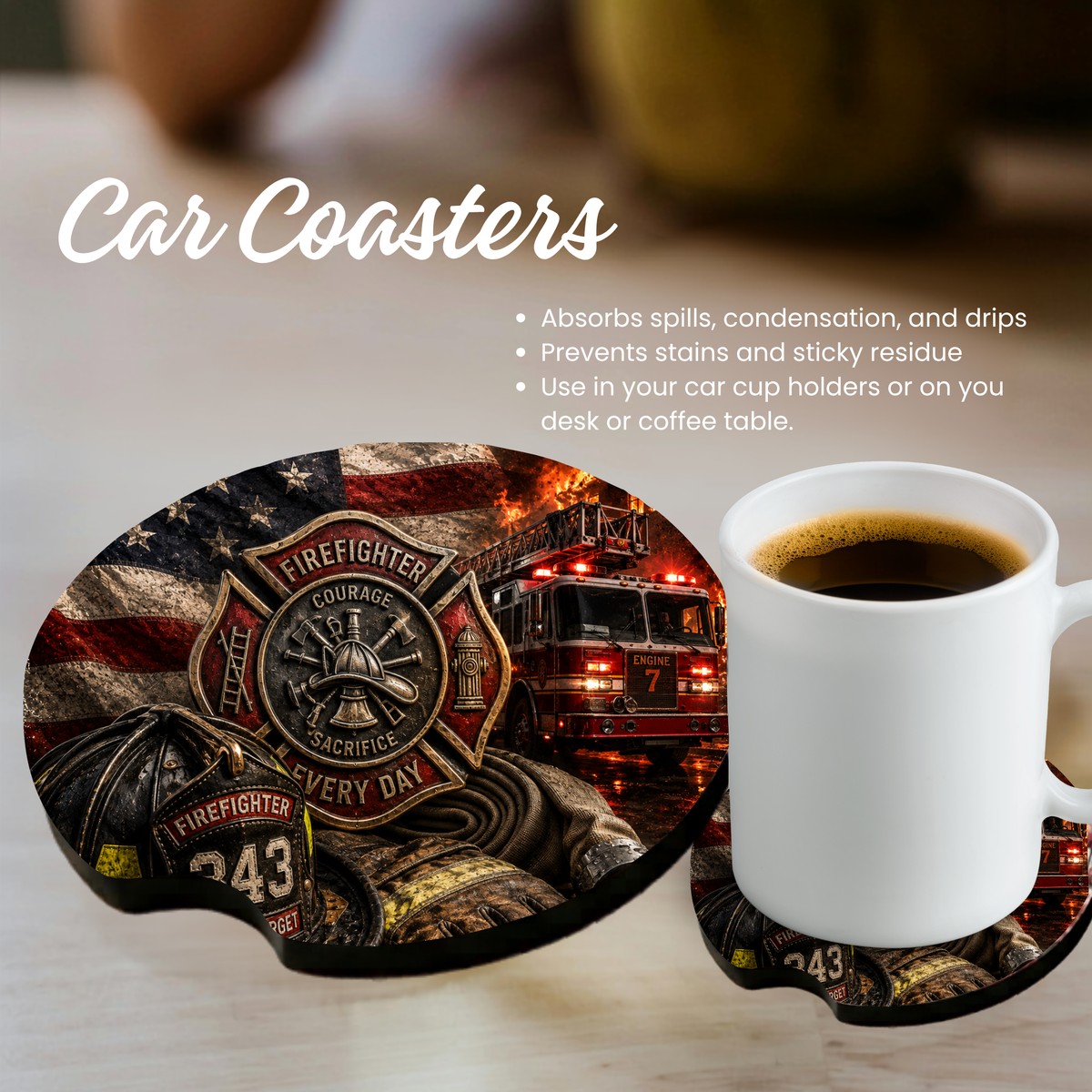 Car Coaster - Fire